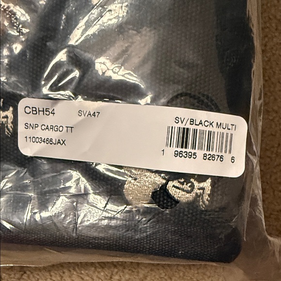 Coach Black Cargo Tote with Tan Embroidered Logo and Limited Snoopy Collection - Picture 3 of 3